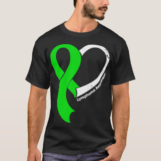 T-shirt Lymphoma Sensibilisation Espoir Amour Coeur Ruban