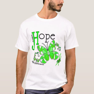 T-shirt Lymphome de Non-Hodgkins de papillon en verre