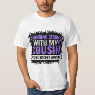 T-shirt Lymphome fort debout de Hodgkins de cousin