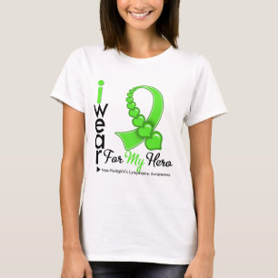 T-shirt Lymphome non Hodgkin Je porte de la chaux vert HER