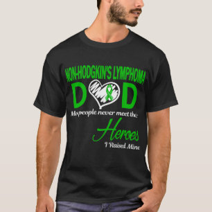 T-shirt Lymphome non Hodgkin Papa J'ai levé la mienne