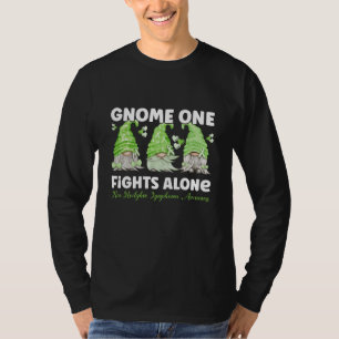 T-shirt Lymphome non hodgkinien Cancer Lime Ribbon Gnome