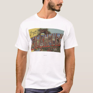 T-shirt Lynchburg, la Virginie - grandes scènes de lettre