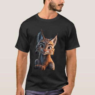 T-shirt Lynx Bobcat Chat Sauvage Grands Félins Adorables L