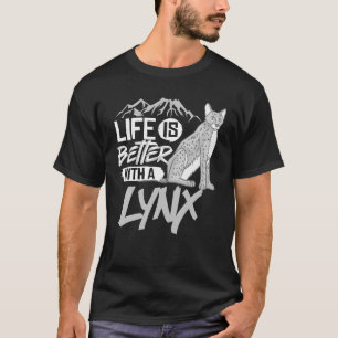 T-shirt Lynx Cat Animaux Safari Bobcats Cute Afrique du Su