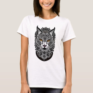 T-shirt Lynx de conception tribale