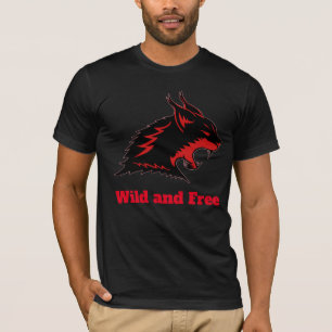 T-shirt Lynx head Wild and Free