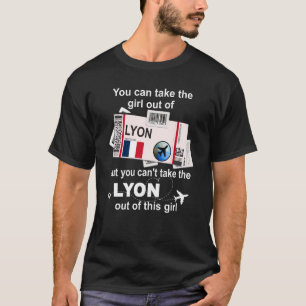 T-shirt Lyon Boarding Pass Lyon Girl Lyon