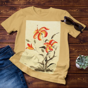 T-shirt Lys de tigre - rouge