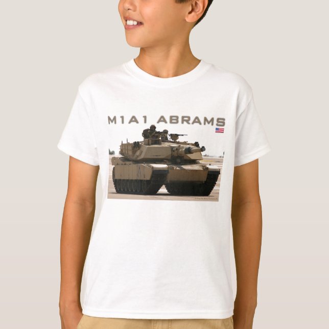 T-shirt M1A1 Abrams Tank (Devant)