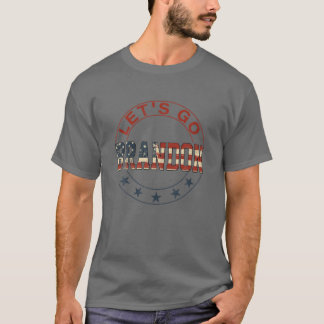 T-shirt M3JO Lestons Brandon Retro American Flag Biden Pre