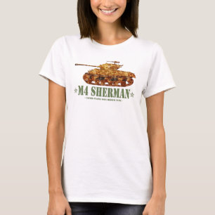 T-shirt M4 Sherman Deux 2ÈME GUERRE MONDIALE américains à