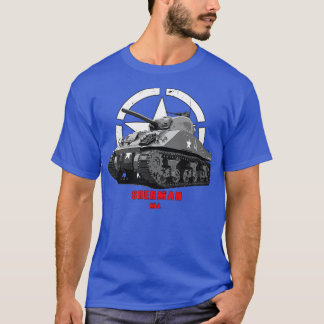 T-shirt M4 Sherman Military tank WW2