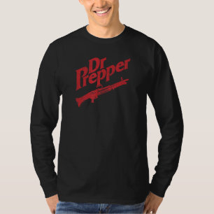 T-shirt M60 Machine Gun Militaire M240 Tactical Rifle Dist