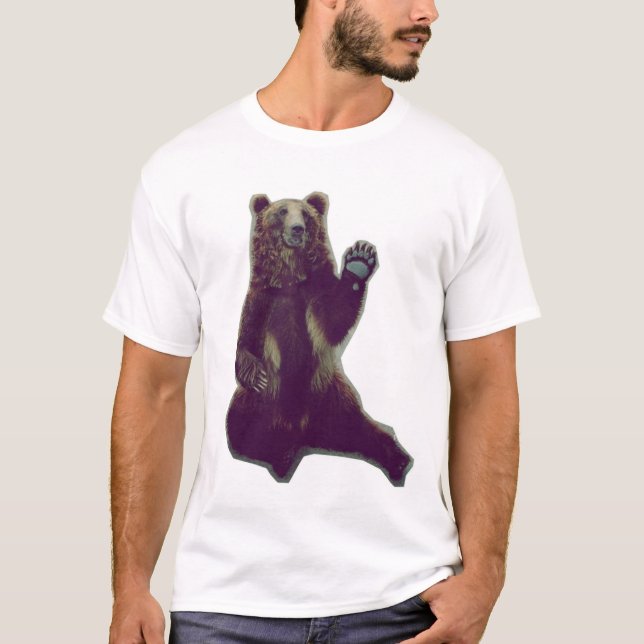 T-shirt M. Bear dit bonjour (Devant)