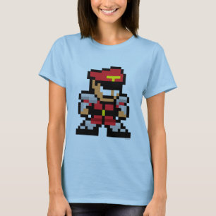 T-shirt m. Bison à 8 bits