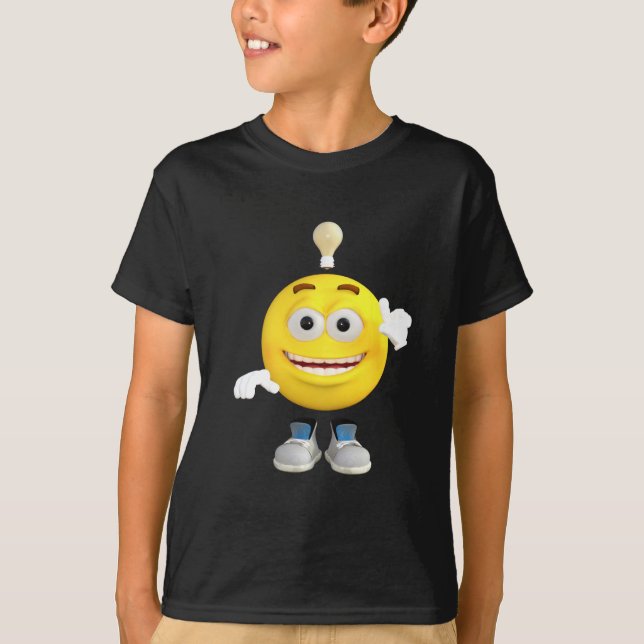 T-shirt M. Brainy que l'Emoji ce aime penser (Devant)