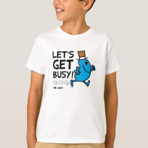 T-shirt M. Busy   Occupons-nous le texte noir