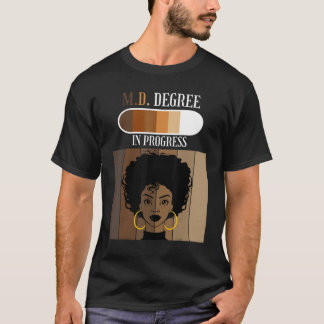 T-shirt M D Diplôme de médecine en cours Étudiant en médec