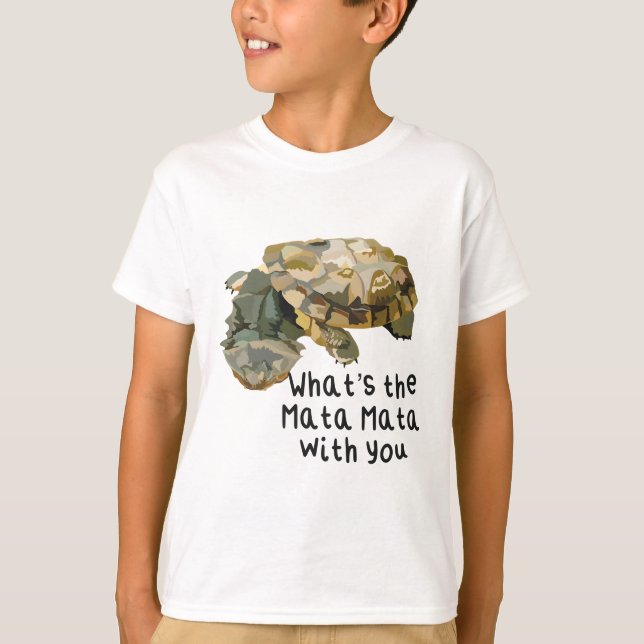 T-shirt M est pour Mata Mata Turtle (Devant)