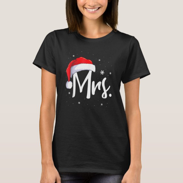 T-shirt M. Et Mme Claus Couples Correspondant Au Pyjama De (Devant)