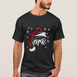 T-shirt M. Et Mme Santa Claus Couples De Noël Qui Correspo