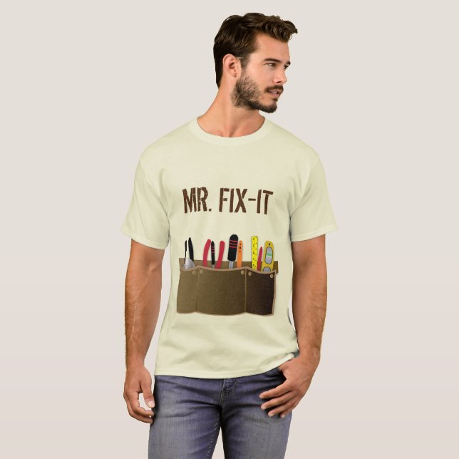 T-shirt M. Fix-It, Toolbelt and Tools, (Devant entier)