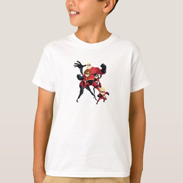 T-shirt M. Incroyable Elastigirl Violet Parr Dash Parr (Devant)