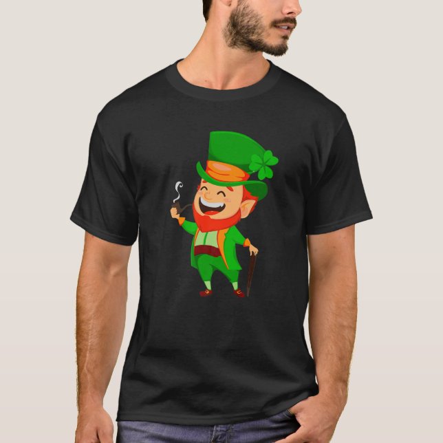 T-shirt M. Leprechaun Irlandais Clover St Patrick's Day Gr (Devant)