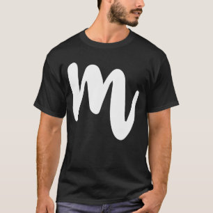 T-shirt M Lettre majuscule Initiales Cool ABC