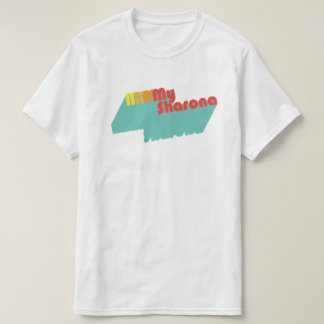 T-shirt M-M-m-Ma typographie de citation de musique de