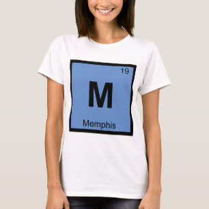 T-shirt M - Memphis Tennessee Chimie Tableau Périodique