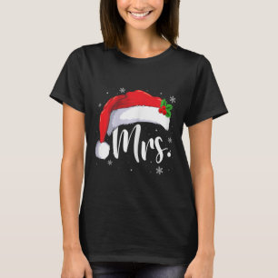 T-shirt M. Mme Claus Couples De Noël Avec Lui