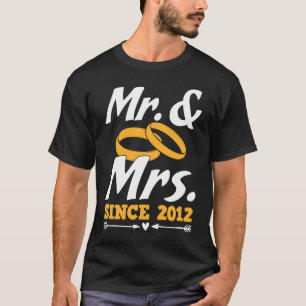 T-shirt M. & Mme Depuis 2012 Gif Couple Mister And Misses
