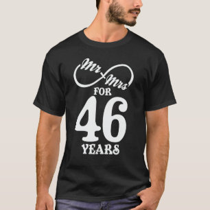 T-shirt M. & Mme Pour 46 ans 46e anniversaire de Mariage