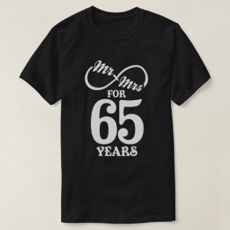 T-shirt M. & Mme Pour 65 ans 65e anniversaire de Mariage