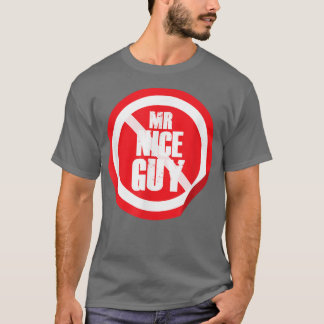 T-shirt M. Nice Guy Rouge Voyage Signal Drôle Minimal Cool