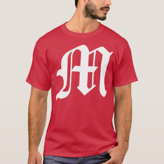 T-shirt M Old English Initial White