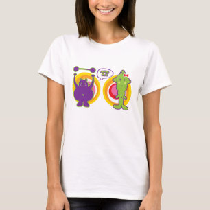 T-shirt M. Purple et personnage de dessin animé de Mlle