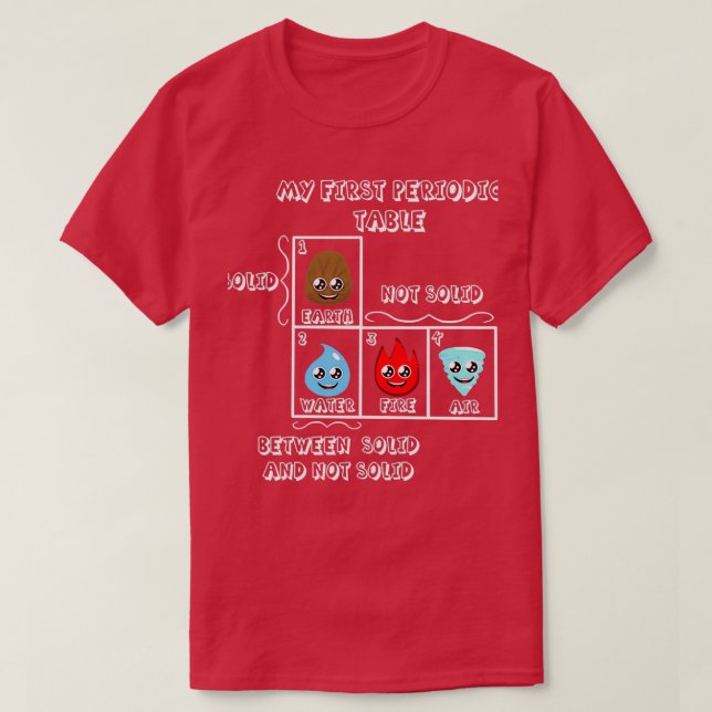 T-shirt Ma 1ère table périodique (Design devant)