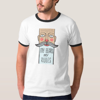 T-shirt Ma barbe, pièce en t de la sonnerie de mes hommes