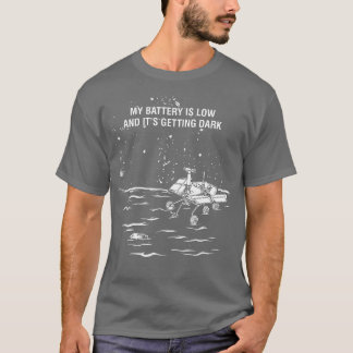 T-shirt Ma batterie est basse et son obscurité