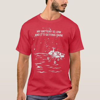 T-shirt Ma batterie est basse et son obscurité