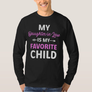 T-shirt Ma belle-fille est Ma mère d'enfant préféré