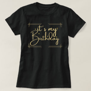 T-shirt Ma Chemise D'Anniversaire, Chemise D'Anniversaire 