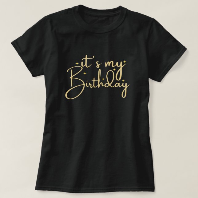 T-shirt Ma Chemise D'Anniversaire, Chemise D'Anniversaire  (Design devant)