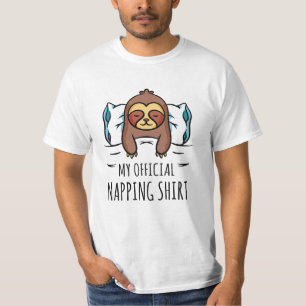 T-shirt Ma chemise de sieste officielle avec Sloth couché