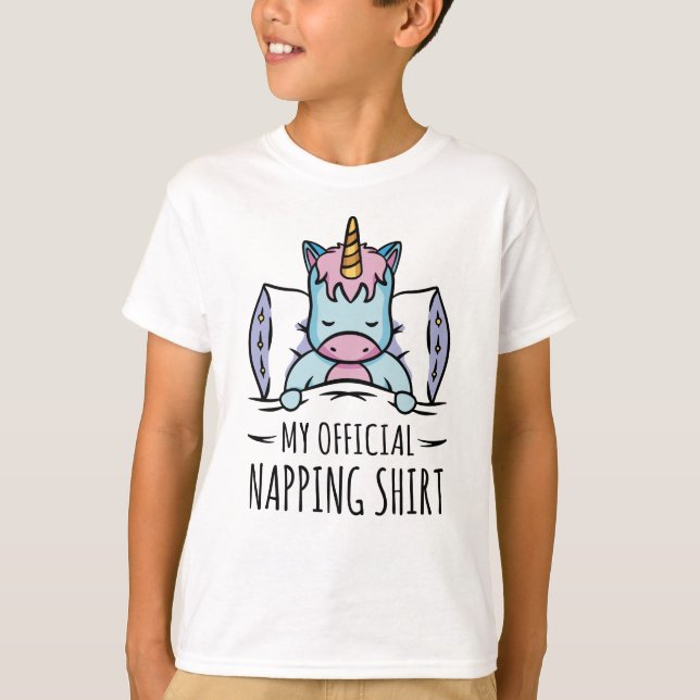 T-shirt Ma chemise de sieste officielle avec sommeil Unico (Devant)