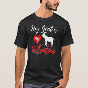 T-shirt Ma chèvre Est Mon Amour Valentin Drôle Femmes Vale