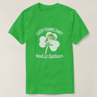 T-shirt Ma Chirte De Pêche Lucky HeyCuz En Plein Air